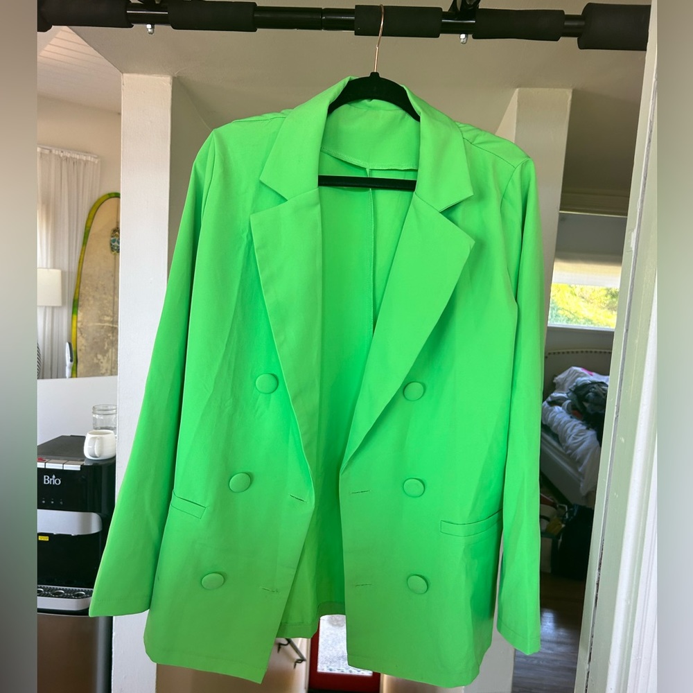 Like green blazer